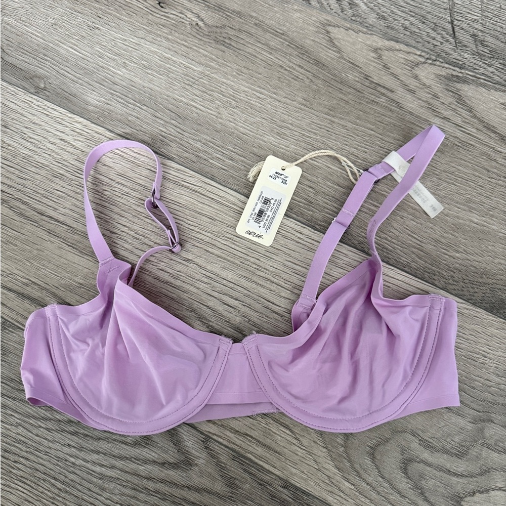 NWT Aerie Smoothez‎ bra Light Purple 34B Full Coverage